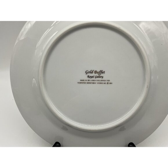 Gold Buffet Royal Gallery Purple Faberge Egg Dessert Plate and Coffee Cup Vintag - Picture 11 of 16